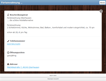 Tablet Screenshot of ferienwohnung-diessner.de